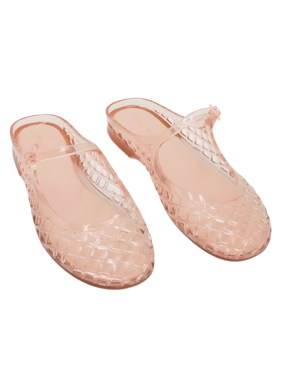 Nine West Yunny Jelly Woven Slingback Flats Light Natural Size 7M